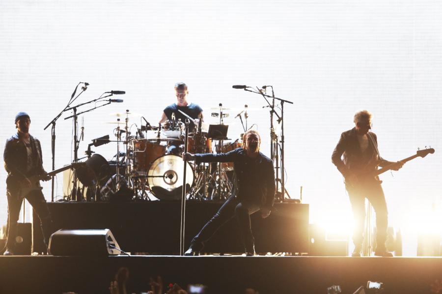 U2 podczas trasy "The Joshua Tree 2017" - koncert w Santiago de Chile 14.10.2017