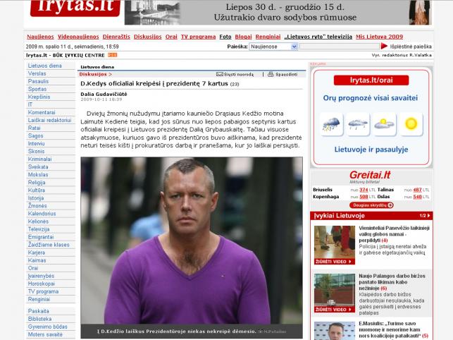 Litwin podejrzany o zabicie pedofila, który miał molestować jego córkę