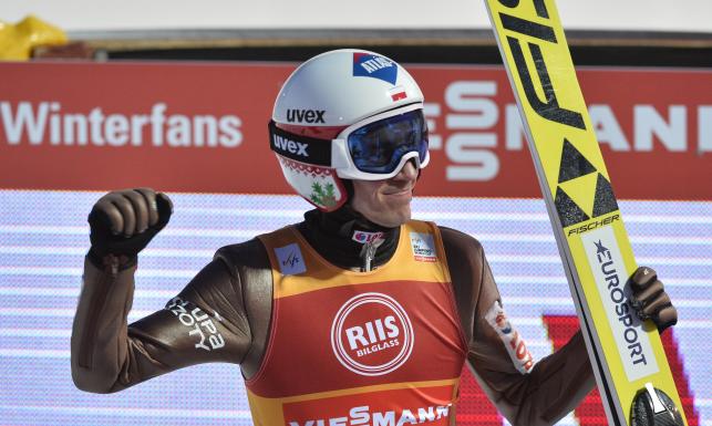 Stoch o rekordzie: Spokojnie można skoczyć dalej i jeszcze ten skok wylądować.