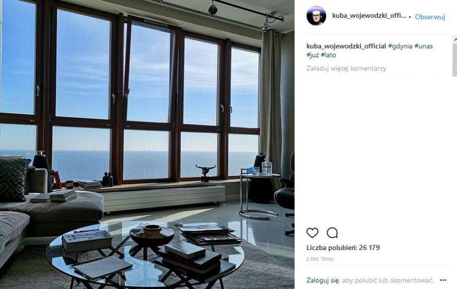 Kuba Wojewódzki i jego apartament w Gdyni