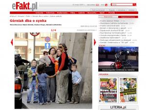 Górniak wozi synka na spotkania z fankami