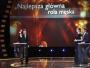 Robert Wieckiewicz z nagrodą przyznaną w kategorii najlepsza rola męska za film "Różyczka"