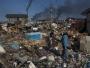 Zgliszcza w Sendai w północno-zachodniej Japonii dwa dni po tragicznym trzęsieniu ziemi i tsunami