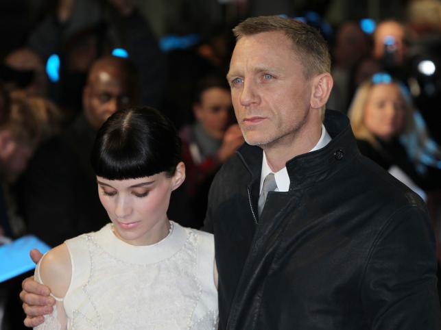 Rooney Mara i Daniel Craig na premierze w Londynie
