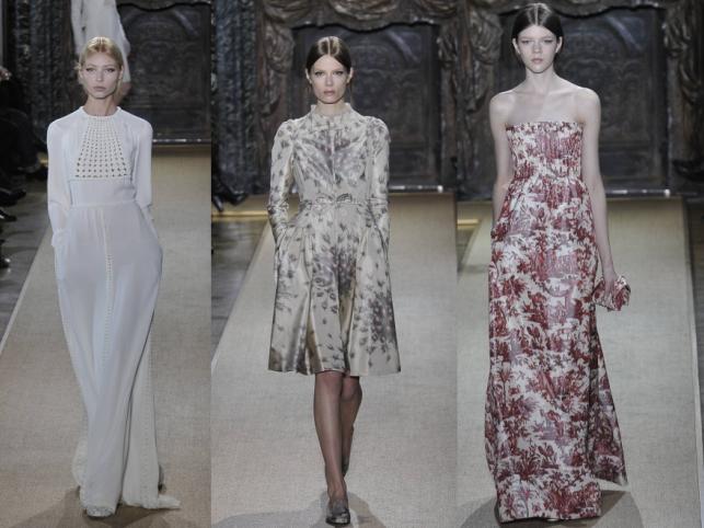 Pokaz domu mody Valentino - kolekcja haute couture wiosna/lato 2012.