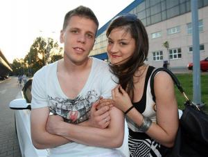 Wojciech Szczęsny i Sandra Dziwiszek