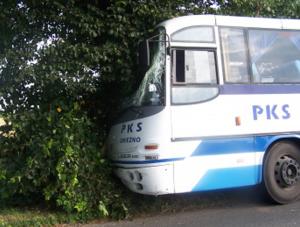 Wypadek autobusu PKS. Pięć osób rannych