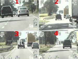Zobacz, jak szleniec pędził prosto na tira