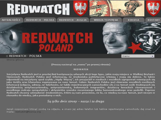 Strona Redwatch Poland wciąż działa