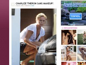 Boska Charlize bez makijażu
