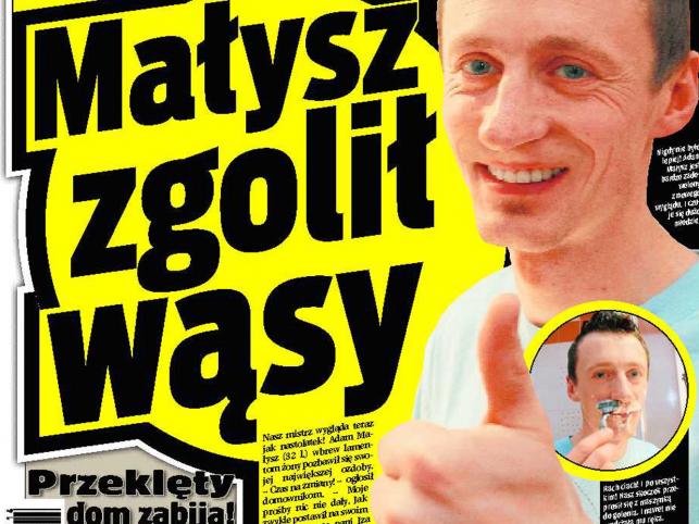 Małysz zgolił swoje wąsy!
